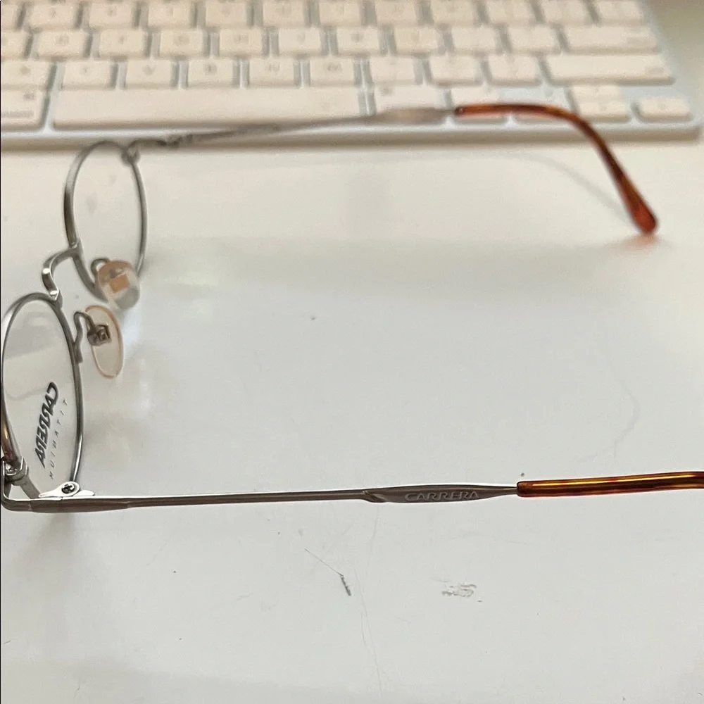 Carrera Oval Titanium Glasses Frame  in Brown and Silver - Picture 2 of 4